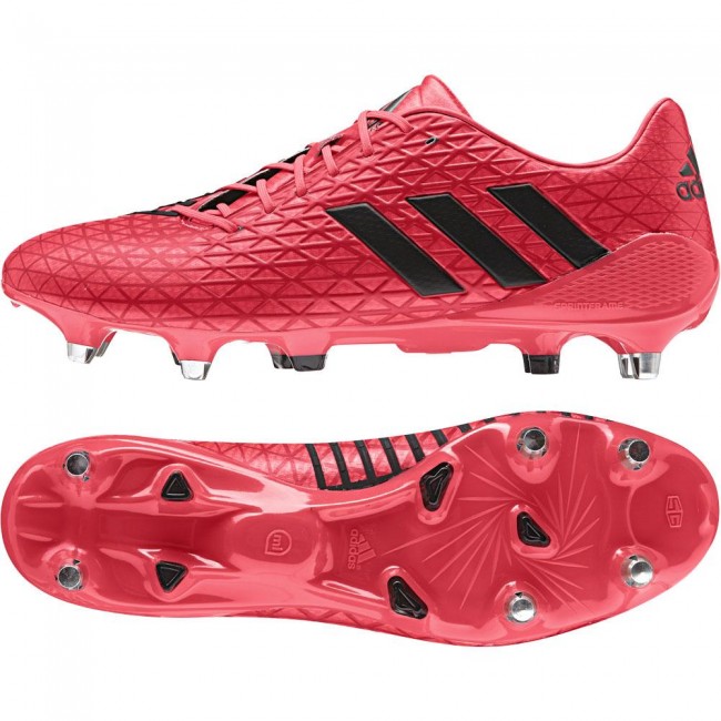 adidas red rugby boots