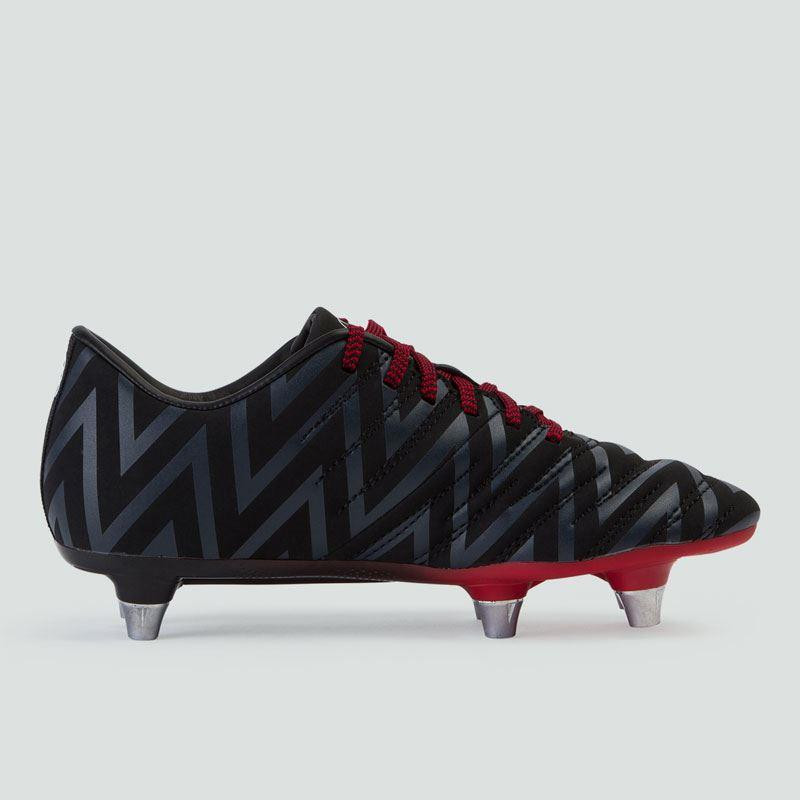 Canterbury Phoenix 2.0 SG Junior Rugby Boots Black/Flag Red 2019