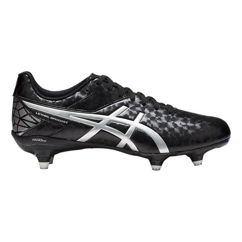 Asics Lethal Speed ST Rugby Boots Black/Silver 2019