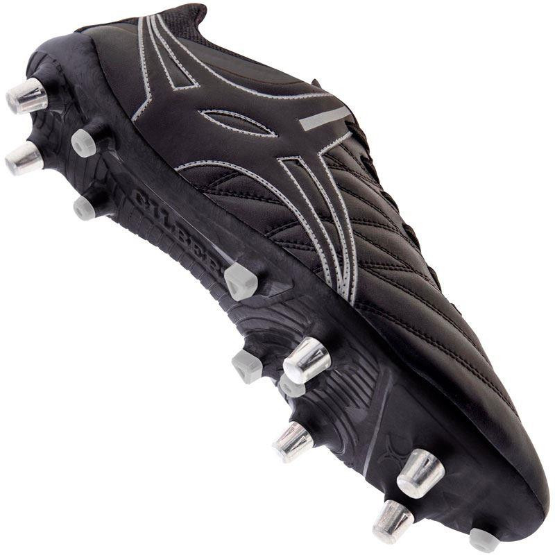 Gilbert Kaizen 1.0 PWR 6S Rugby Boot Black 2019