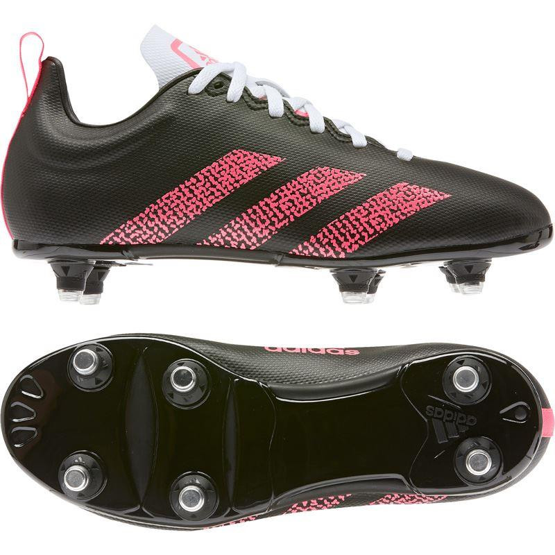 Adidas Kakari Soft Ground Junior Rugby Boots 2020 Black/Pink/White