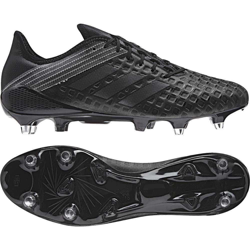 Adidas Predator Malice Soft Ground Rugby Boots Black