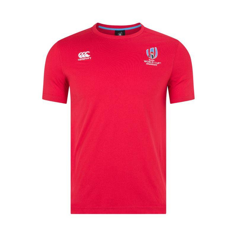Canterbury RWC Cotton Jersey Tee AM Flag Red 2019