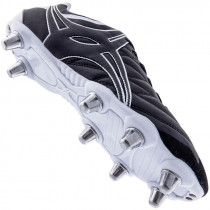 Gilbert Side Step X9 LO 8S Senior Rugby Boot Black/White 2019